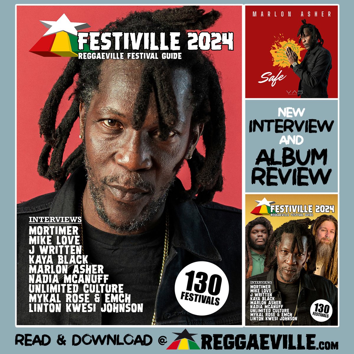 reggaeville's tweet photo. FESTIVILLE Magazine 2024 @ https://t.co/C8W1A8XsU1
INTERVIEW with MARLON ASHER about his upcoming album SAFE out in August!
📝 Interview & Album Review by Gardy Stein @sistagardy
📷 Photos by Josiah Luke Persad @josiahpersadfilms
#Festiville #Festiville2024 #Reggaeville https://t.co/e6HwmMzIXC