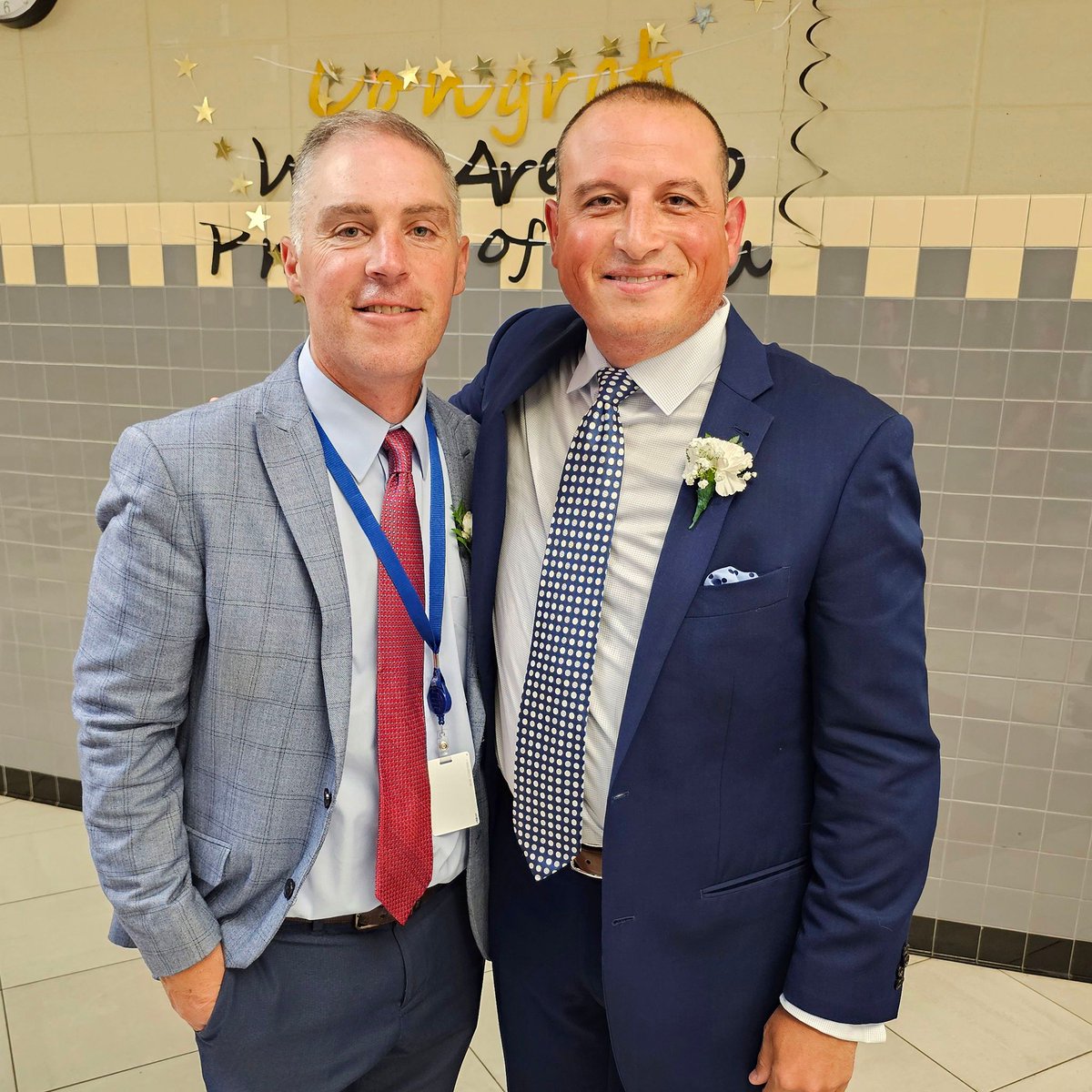 MMS eighth graders said hello to high school last night at their moving up ceremony! Congratulations to Millbrook High School's Class of 2028! #MCSDConnectedness #goblazers