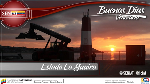 Buen día amigo contribuyente, seguimos conectados para brindarte el mejor servicio. ¡En el SENIAT trabajamos para ti!
#SENIATPotenciaLaEconomía