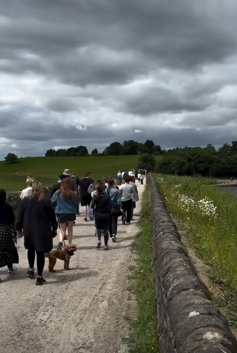 50 rbh employees turn up for the rbh big walk around Hollingworth Lake.