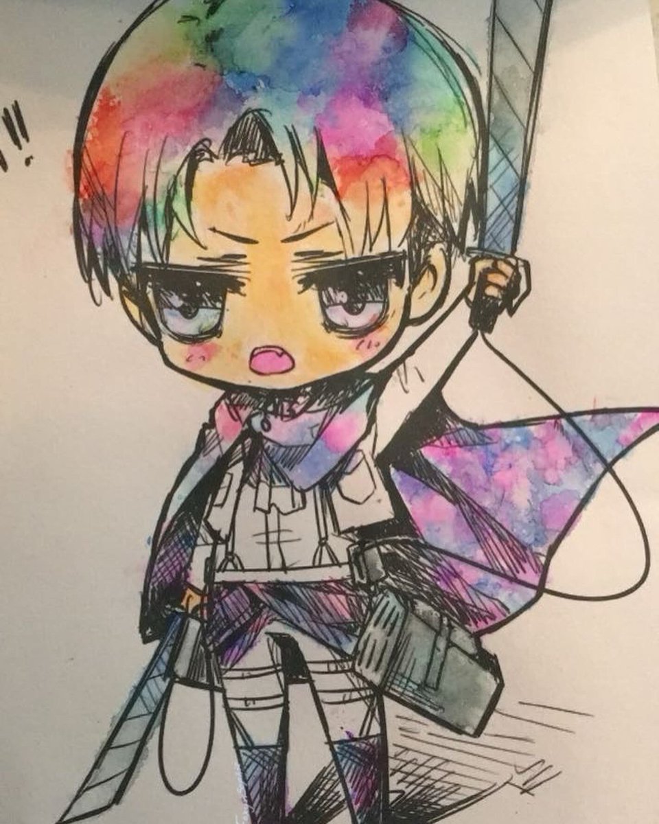 FoxynSophie's tweet photo. 🌈⚔️ Levi Ackerman💞years ago I done a bunch of pieces with the cling film and felt tip pens, I had allot of fun doing them even when u can’t always control how the colours mixed together🎨🥣 #art #artist #clingfilm #Watercolour #colour #followformore #felttippens https://t.co/3U5dMmIeFF