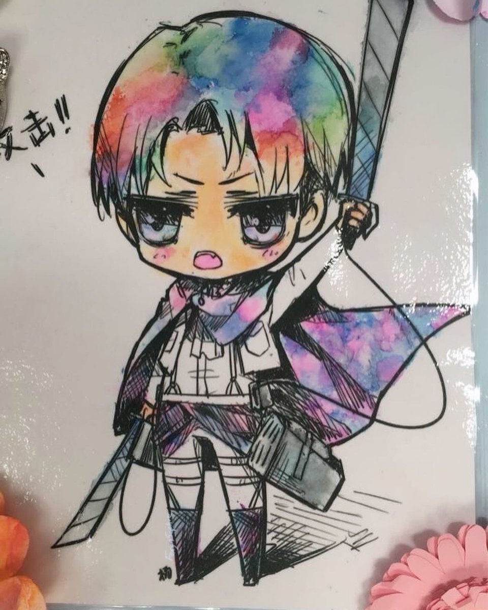 FoxynSophie's tweet photo. 🌈⚔️ Levi Ackerman💞years ago I done a bunch of pieces with the cling film and felt tip pens, I had allot of fun doing them even when u can’t always control how the colours mixed together🎨🥣 #art #artist #clingfilm #Watercolour #colour #followformore #felttippens https://t.co/3U5dMmIeFF
