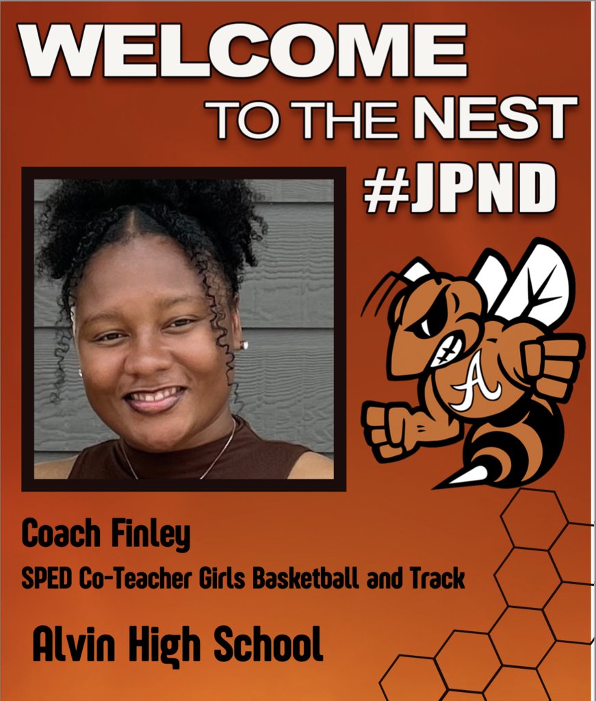 AlvinHSJackets's tweet photo. Welcome to Alvin High School, Coach Finley. https://t.co/p2Sn6pW2qZ