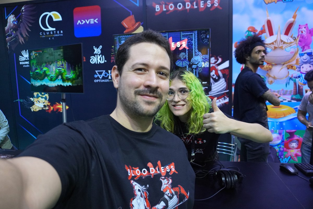 Come play Bloodless at #gamescomlatam indie area ⛩