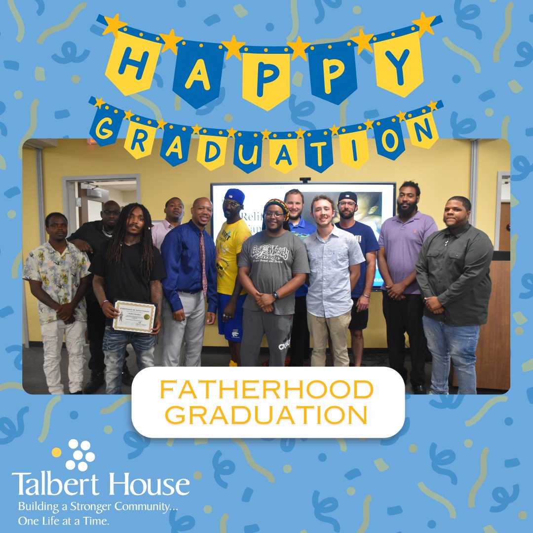 Congratulations to our Fatherhood Graduates! We're incredibly proud of each of you and look forward to watching you flourish as exceptional dads!⁠
⁠
#Graduation #Fatherhood #Community #ItTakesaVillage #Together⁠