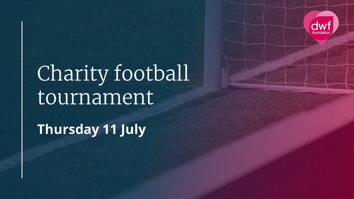 We are looking forward to the Charity Football Tournament on Thursday 11 July with <a href="/DWF_Law/">DWF Law</a> and its clients to raise funds for #DWFFoundation and <a href="/StonewallFC/">Stonewall FC</a>

Find out more: bit.ly/3VKNQge

Please come along and support our teams!