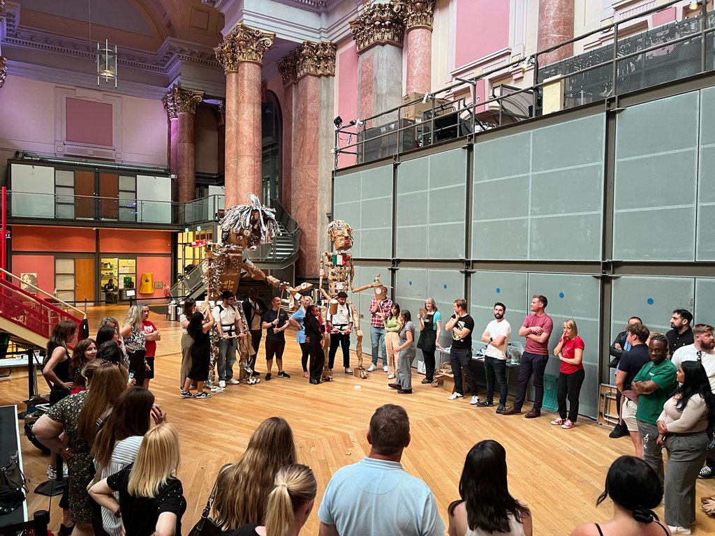 rxtheatre's tweet photo. We hosted an away day for @Fieldfisher today, and look at the puppets they made with A Bird in the Hand Theatre. 

Find out how you can host your next event in the theatre here 👉️ https://t.co/ahLF12cRc3 https://t.co/tD1JqYgIIX