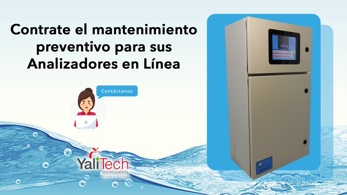 YaliTec's tweet image. En #YaliTech contamos con profesionales especializados para dar mantención a tus equipos y asegurar el monitoreo continuo de parámetros con alta precisión y exactitud.

Teléfono 📞 +56228988221
Email  📧 ventas@yalitech.cl
#CuidemosElAgua #SistemasEnLinea #MonitoreoContinuo