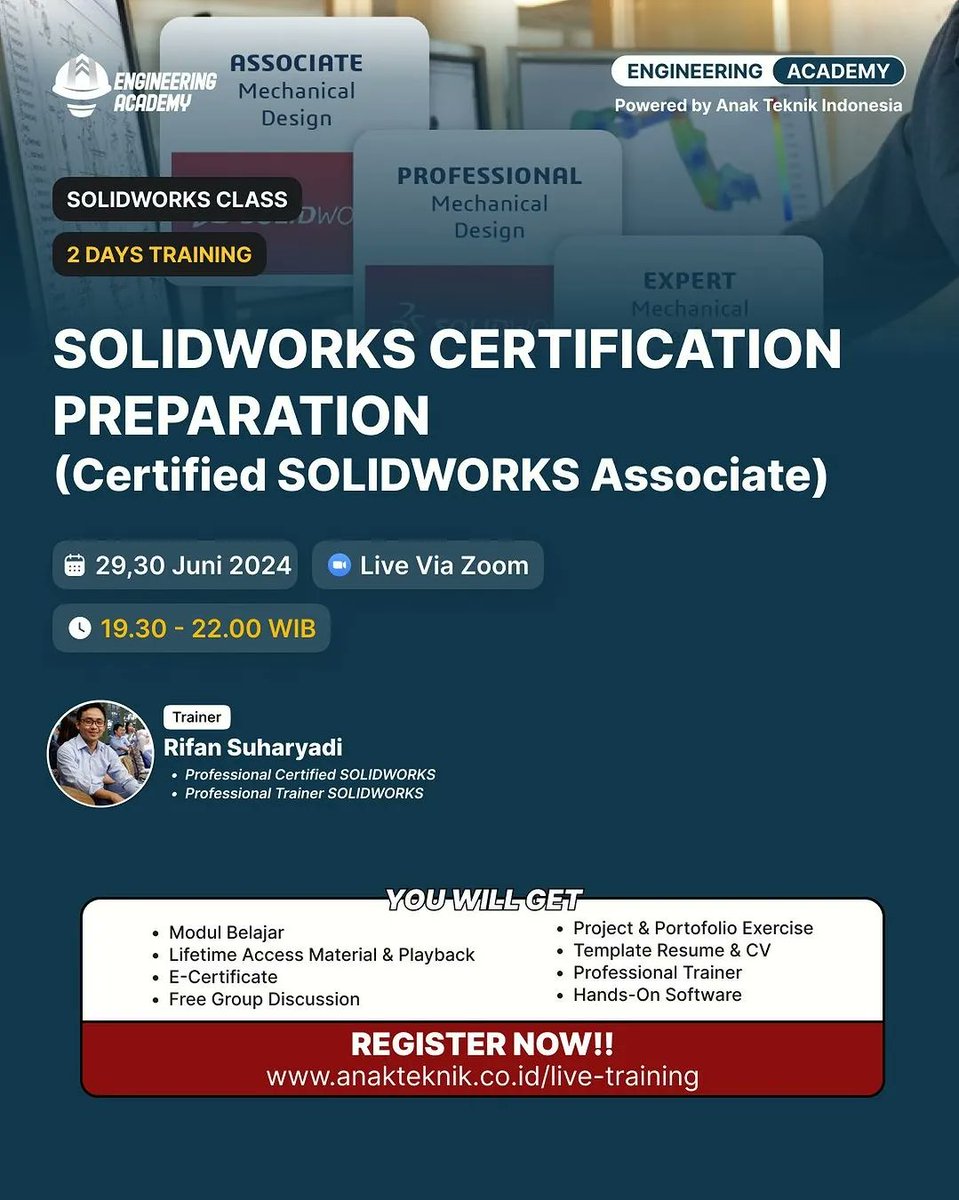 Pentingnya belajar solidworks 👌
Daftar kelasnya di anakteknik.co.id/live-training