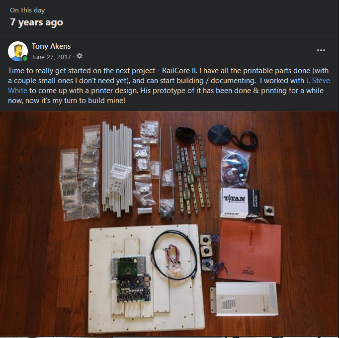7 years ago I began building and documenting my RailCore II. Never had any idea it'd turn out how it did.