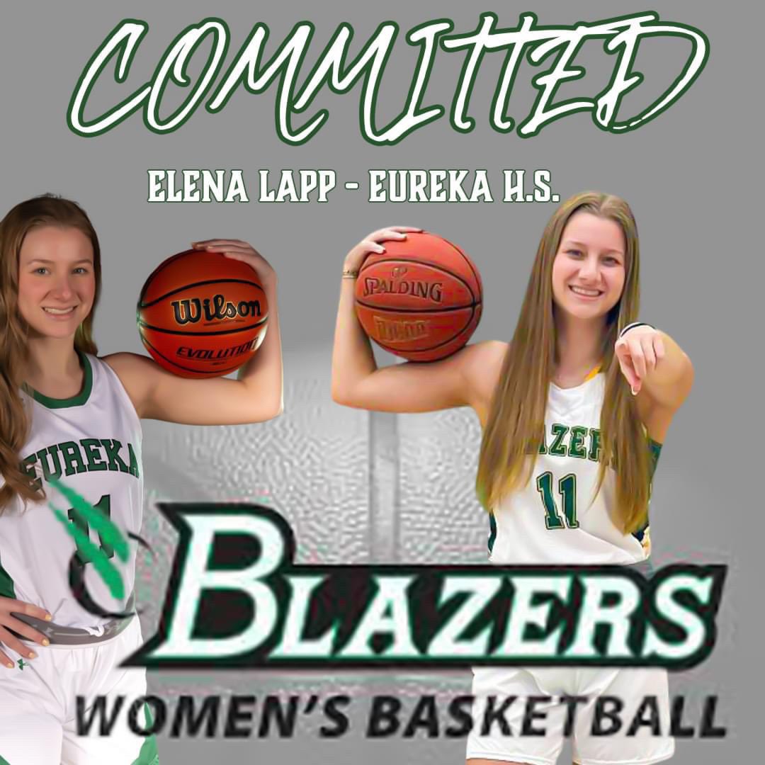Excited to announce and introduce our newest signee <a href="/lapp_elena/">Elena Lapp</a> to the John Wood Women's basketball program! Welcome to the Blazer family Elena!