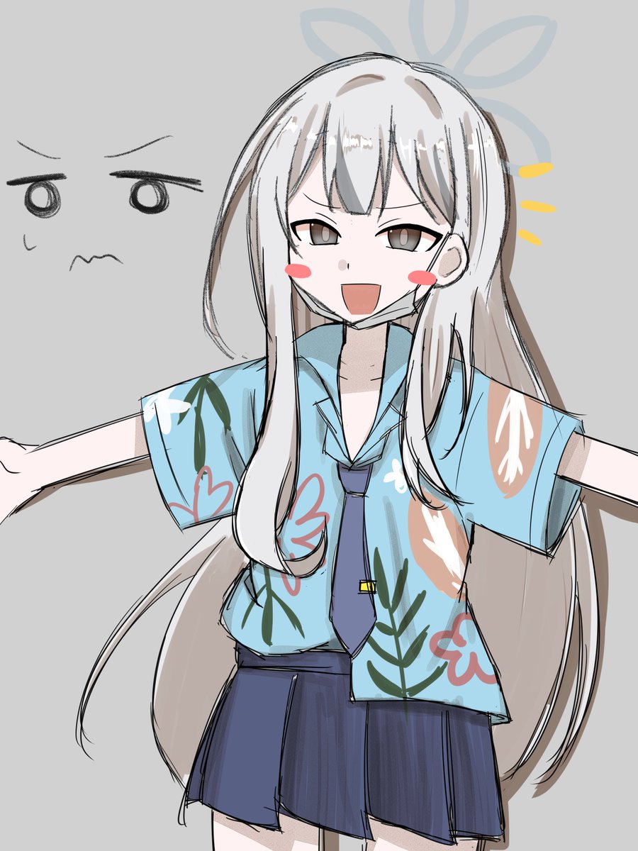 「コノカ好き。アロハ柄シャツ生徒増えてほしい。」|ツチノコのイラスト