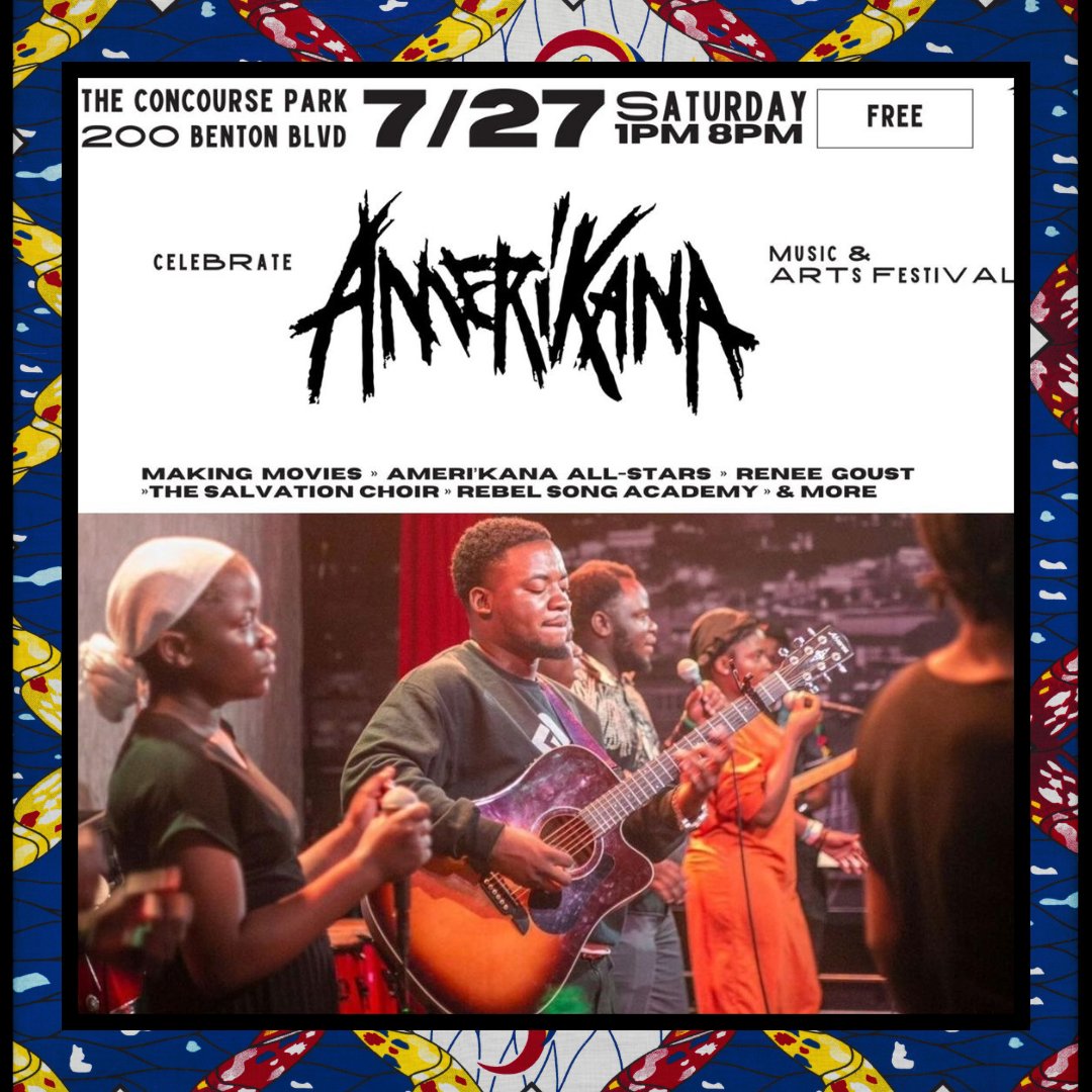 The Salvation Choir (@salvation_choir) on Twitter photo 🚨NEW SHOW ALERT🚨
We're excited to play at the Celebrate AMERI’KANA Festival on Saturday July 27 in Kansas City at The Concourse Park. We play at 4pm. Excited to play with <a href="/MakingMoviesHQ/">Making Movies</a> <a href="/ReneeGoust/">Renee Goust “La Centaura del Norte” 🐎🤠🎶</a> <a href="/trapjazzband/">TrapJazz</a> <a href="/friendlythieves/">FriendlyThievesBand</a> and more!
MORE INFO: celebrateamerikana.com 🚨NEW SHOW ALERT🚨
We're excited to play at the Celebrate AMERI’KANA Festival on Saturday July 27 in Kansas City at The Concourse Park. We play at 4pm. Excited to play with <a href="/MakingMoviesHQ/">Making Movies</a> <a href="/ReneeGoust/">Renee Goust “La Centaura del Norte” 🐎🤠🎶</a> <a href="/trapjazzband/">TrapJazz</a> <a href="/friendlythieves/">FriendlyThievesBand</a> and more!
MORE INFO: celebrateamerikana.com