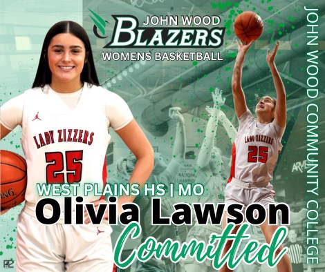 Excited to announce the signing of <a href="/olivialawson101/">Olivia Lawson</a> to John Wood Women's Basketball! Let's go Blazers!