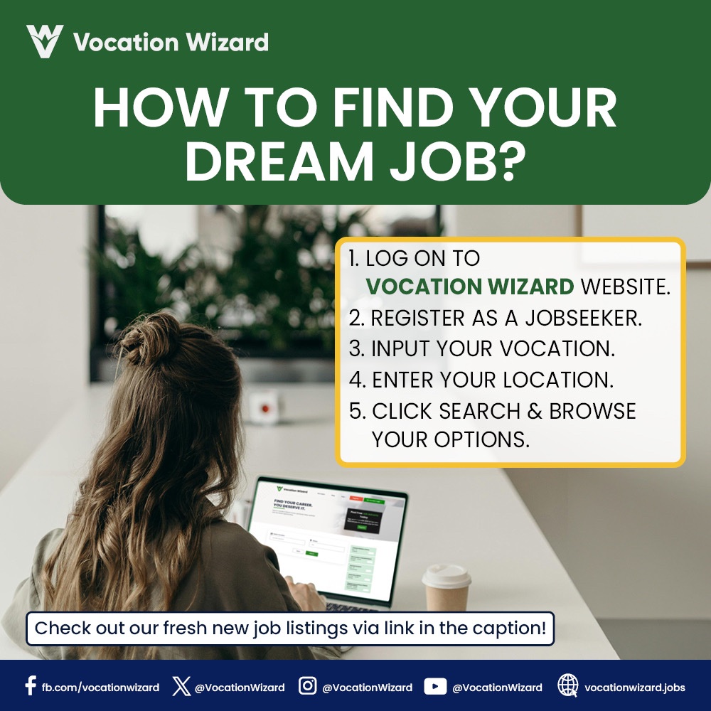 VocationWizard's tweet photo. Lots of OPPORTUNITIES await for you.📌
Stay tuned with VOCATION WIZARD, your ultimate guide in navigating the job market!
#TutorialThursday #JobMatters #JobSearch #JobOpportunities
Check out our fresh new job listings here ⬇️
https://t.co/LPLtda5b9p https://t.co/FbrCctA2rh