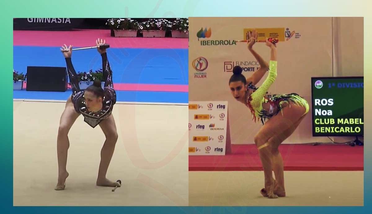 icorvilud's tweet photo. POLINA BEREZINA #Tbt 
1⃣Season beginning: starting clubs position reminding me of Noa Ros
2⃣After continuous improvements, @PBerezinaPodium shined at #GRaviles24: new starting pose in a peformance that conquered 🥈
Score 33.050
D 16.700
A 8.450
E 7.900
✨Next step: #grzaragoza24 https://t.co/H39LAROCLK