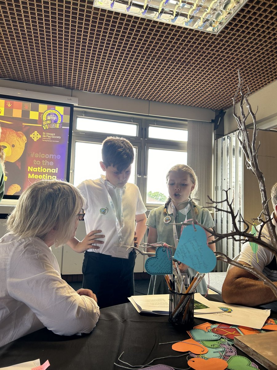 BedesWeaverham's tweet photo. Our Mini Vinnies had a great time at the National SVP Conference celebrating 180 years! They enjoyed sharing with others how they carry out the mission at our school and as always were amazing ambassadors for our school! 👏🏻 @EducationShrew @SVPEnglandWales https://t.co/3fMQiuN4PB
