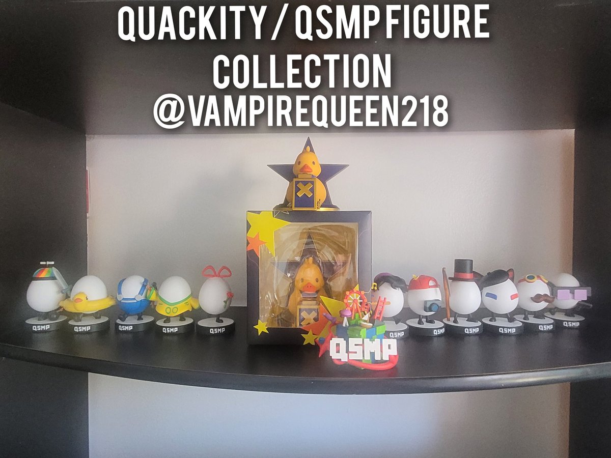 VampireQueen220's tweet photo. My Quackity/QSMP Figure Collection :] @Quackity
#QSMP
#QSMPGlobal
#qsmp
#Quackity
#QSMPShop
#quackityhq
#quackityedit
#qsmp #qsmpeggs
#chayanneqsmp
#tallulahqsmp #bobbyqsmp #leonardaqsmp #juanaflippaqsmp #ramonqsmp #tilingsmp #richarlysonqsmp #trumpqsmp
#pommeqsmp #dapperqsmp https://t.co/iJ92p8h7E0