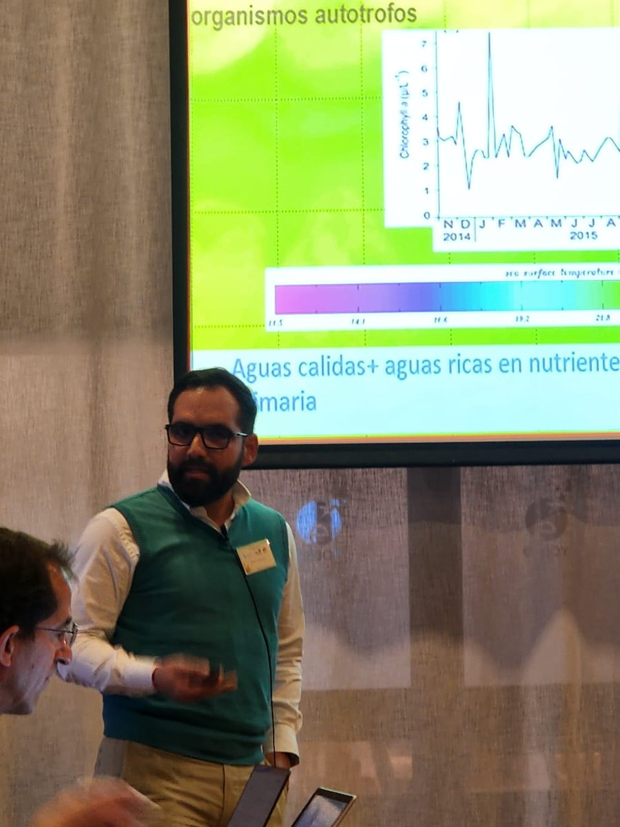 CENAIM_espol's tweet image. Expertos en producción de macroalgas en América Latina participaron del Taller #ACUIALGAS @FAOAmericas del 24 al 26 de junio en Chile.  Adrián Márquez, @fimcmespol – #CENAIM, compartió su experiencia en macroalgas con el tema “Acuicultura de pequeña escala en el Caribe”