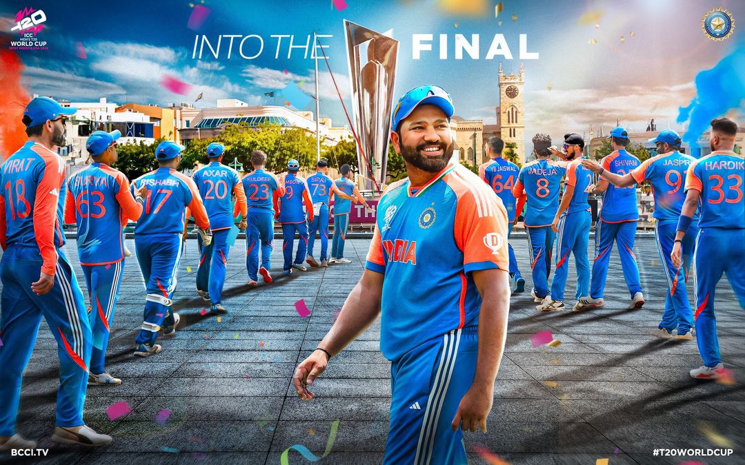 juniorbachchan's tweet photo. Just one more step away from glory! Come on Team India!! All the best for the #T20WorldCup finals! 💪🏽🇮🇳 https://t.co/nfUlW7DXRL