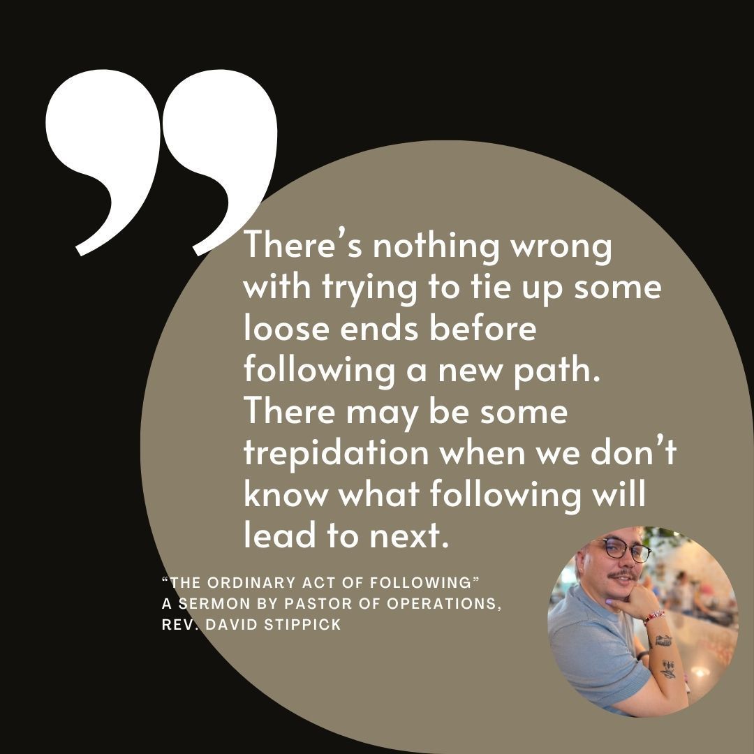 On Sunday, June 23rd, Rev. David Stippick, Pastor of Operations, preached about "The Ordinary Act of Following". This was our last Sunday Morning Gathering, In-Person or Watch Party, until August 11th. You can now listen to this and other sermons at the link in our bio.