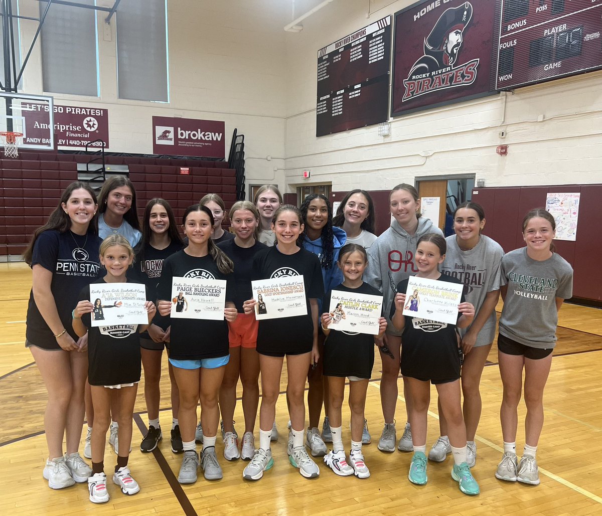 Rocky River Girls Basketball (@rrhsgirlsbball1) on Twitter photo We handed out some special awards at the end of Camp Day 3 today. Our <a href="/rrhsgirlsbball1/">Rocky River Girls Basketball</a> players discussed and choose the recipients of these basketball awards! #togetheRR #RRGBsummer2024 We handed out some special awards at the end of Camp Day 3 today. Our <a href="/rrhsgirlsbball1/">Rocky River Girls Basketball</a> players discussed and choose the recipients of these basketball awards! #togetheRR #RRGBsummer2024