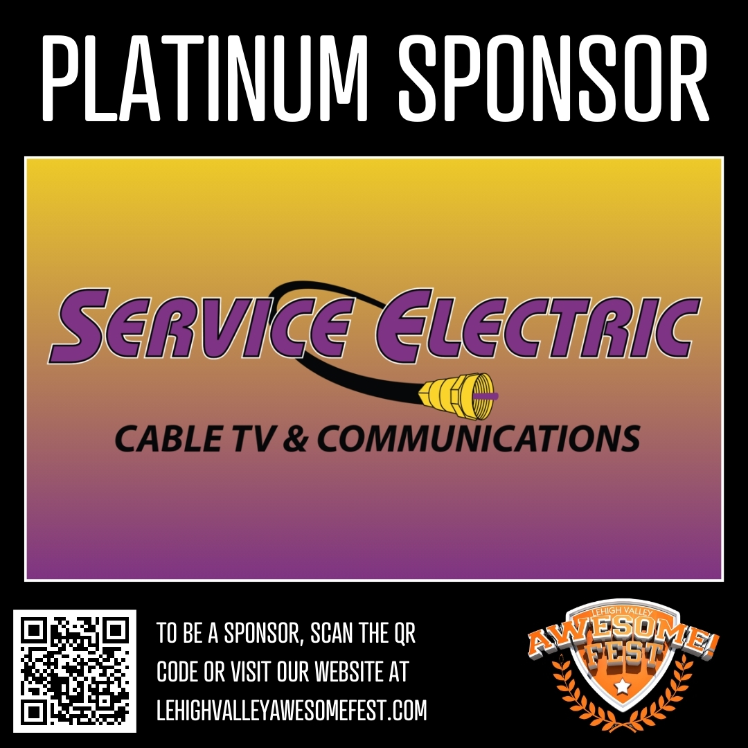 A_TownThrowDown's tweet photo. We are excited to announce our Platinum Sponsor:  Service Electric Network 🎉 With over 75 years in the business, their services help make Awesome Fest truly unforgettable. Thank you! 🌟 

#ServiceElectric #PlatinumSponsor #AwesomeFest #LehighValley #CedarBeachPark #AllentownPA https://t.co/AjhcHmfdBW