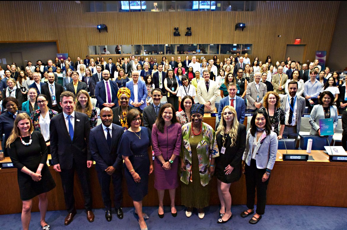 Taking a group photo is always  a challenge, but not when everyone is super excited and charged with positive energy and passion to change the world for women and girls!
#ICPD30 #technology #partnership #innovation #women #womencentric #tech4women