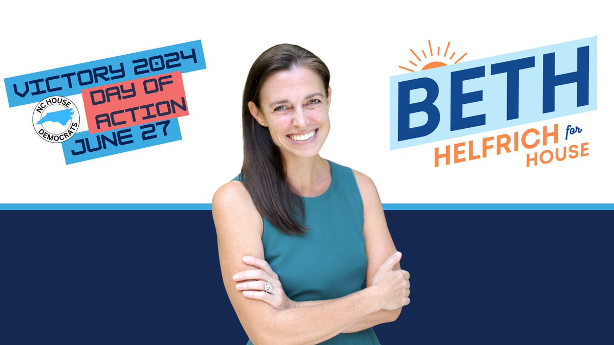 NC Democratic Party House Caucus (@nchousedems) on Twitter photo Day of Action Spotlight: Beth Helfrich (HD-98) is a career teacher, business owner, and Davidson local who believes that quality education and intellectual freedom are fundamental rights. Follow <a href="/BethHelfrich/">Beth Helfrich for NC</a> and donate today! secure.actblue.com/donate/6-24-da… Day of Action Spotlight: Beth Helfrich (HD-98) is a career teacher, business owner, and Davidson local who believes that quality education and intellectual freedom are fundamental rights. Follow <a href="/BethHelfrich/">Beth Helfrich for NC</a> and donate today! secure.actblue.com/donate/6-24-da…