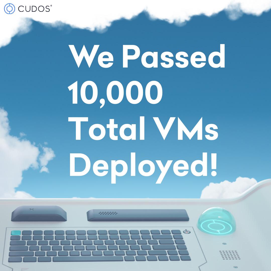 Didibradon's tweet image. Congratulations #CUDOS #Intercloud on reaching this incredible milestone! 🎉 Your achievement of surpassing 10,000 VMs deployed this month is truly impressive.
@CUDOS_ 
Visit intercloud.cudos.org