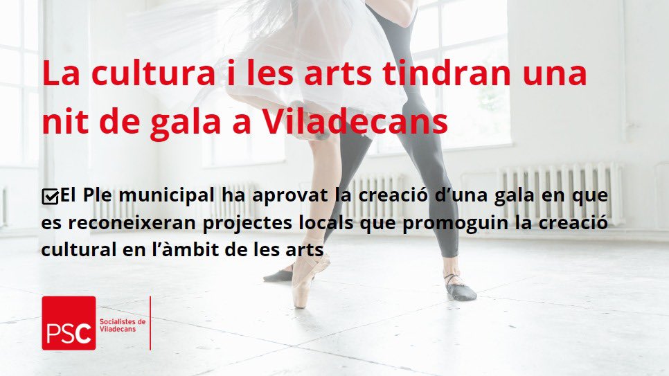 Avui hem consensuat la creació d’una nit de gala dedicada a la cultura i a les arts 🩰🎭

Una gala per reconèixer i donar valor als molts projectes culturals  i artístics d’entitats, escoles i projectes com l’Ateneu de les arts i del seu alumnat 🎨