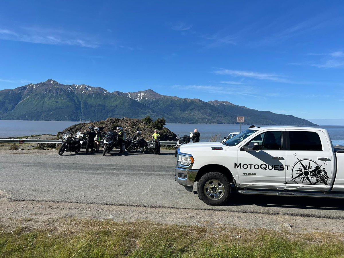 MotoQuest's tweet photo. Our Best of Alaska Adventure in in the field right now. They spent some time in Whittier. Oh, that Tunnel. https://t.co/4yp304eVWA