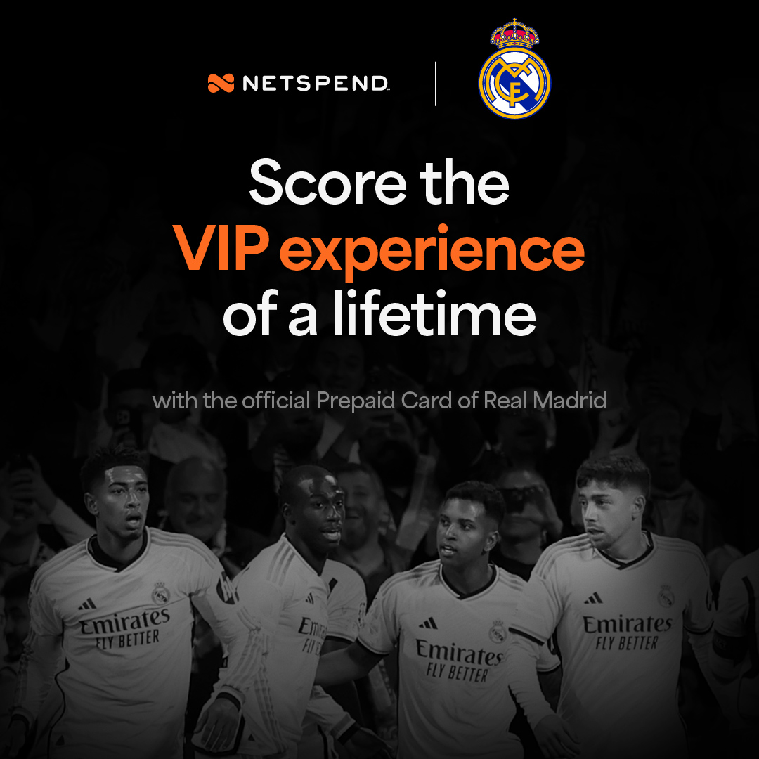 Netspend's tweet image. Introducing the official Real Madrid Netspend® Prepaid Mastercard®!🏆✨

Sign up and enter to win a VIP experience: 4 days in Madrid, a Bernabéu Stadium tour, 2 match tickets, $1,000 on your card, and more!🤩🏟

Get your card today: netspend.com/real-madrid-ca… 

#RealMadrid #Netspend