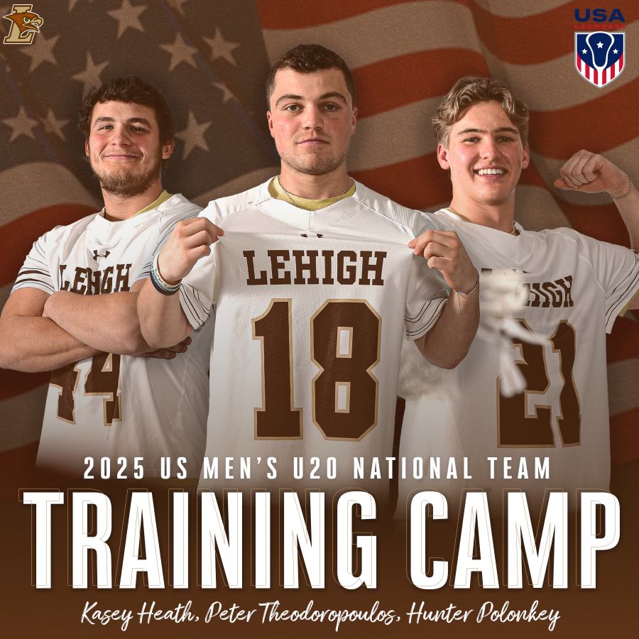 Good luck to our 3️⃣ Mountain Hawks who’ve been invited to <a href="/USA_Lacrosse/">USA Lacrosse</a> U20 training camp this weekend!  Bring it fellas! Go get it! 🏔️🦅🇺🇸 <a href="/HeathKasey1/">Kasey Heath</a> <a href="/PeteTheodoropo2/">Peter theodoropoulos</a> <a href="/HunterPolonkey/">Hunter Polonkey</a>