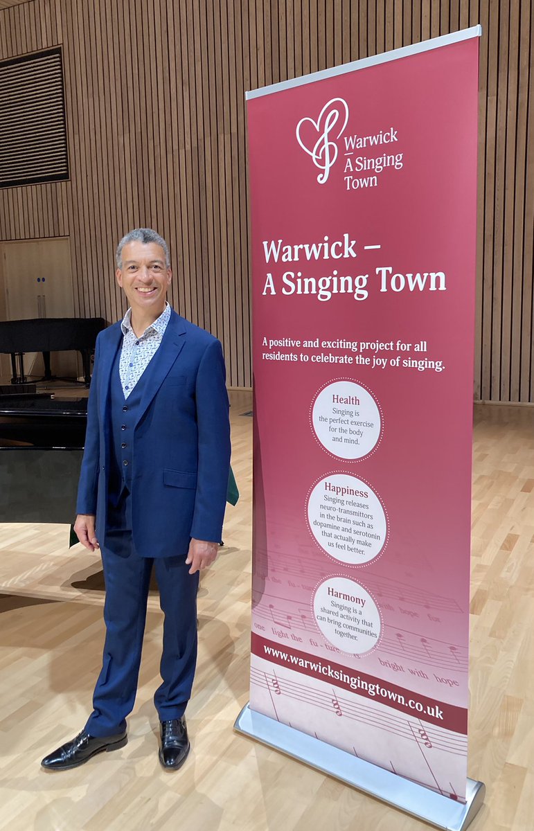 Just back from a concert with Warwick - A Singing Town patron Roderick Williams and The Swan Orchestra. The very best music making right here in Warwick.