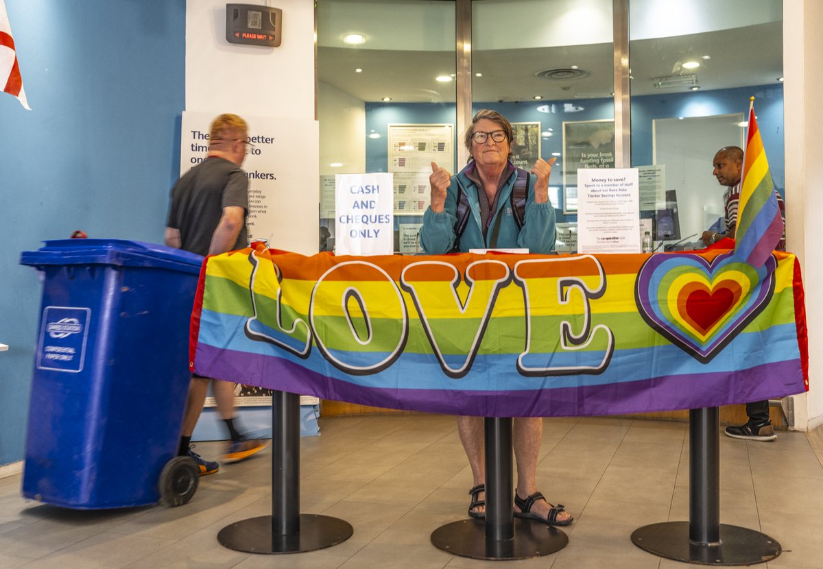 Wasn't feeling the love stuck in the queue behind the man with a wheelie bin full of coins...