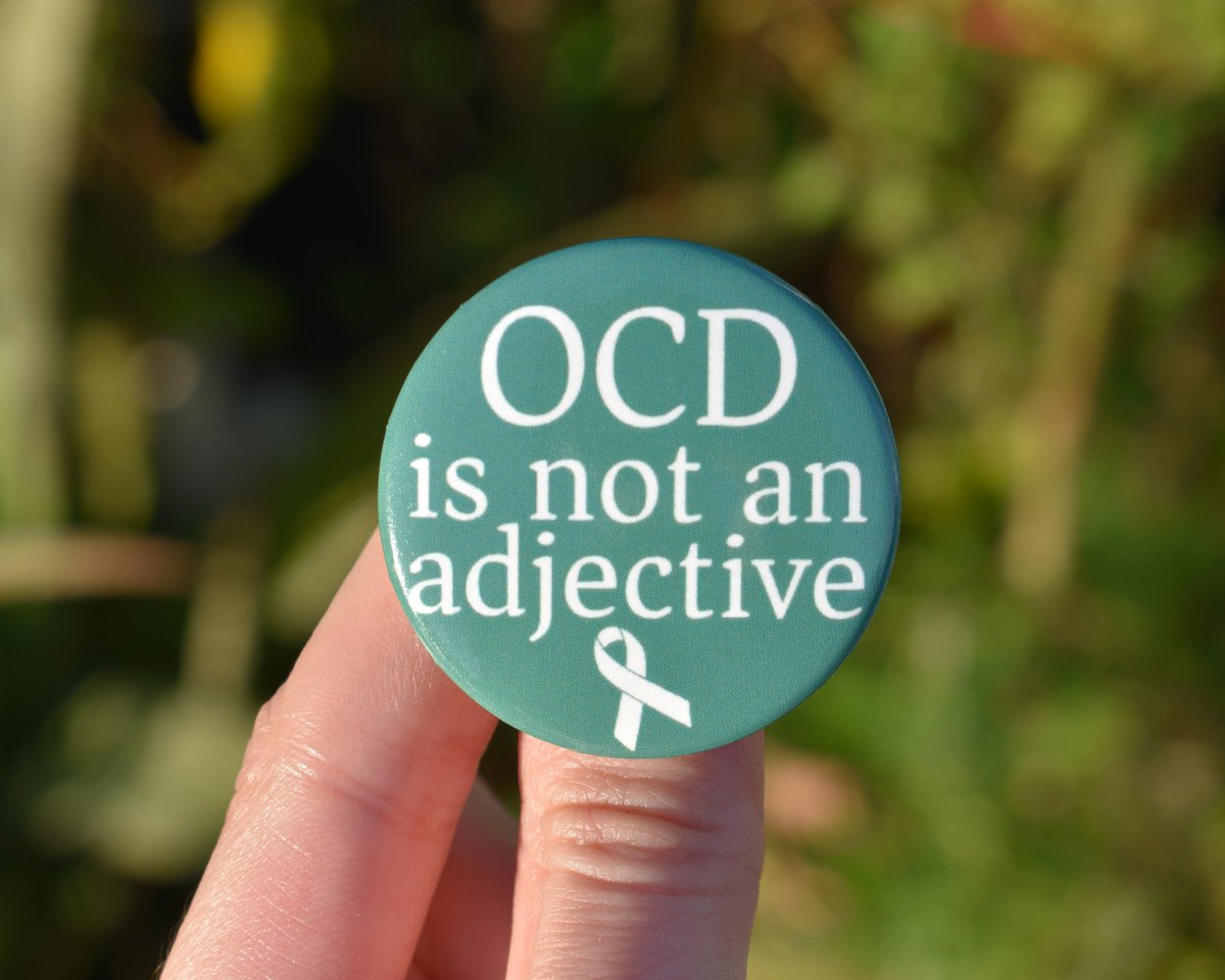 CatPersonArt's tweet photo. My OCD awareness pins are available now! :D https://t.co/ROepy8ZJUd