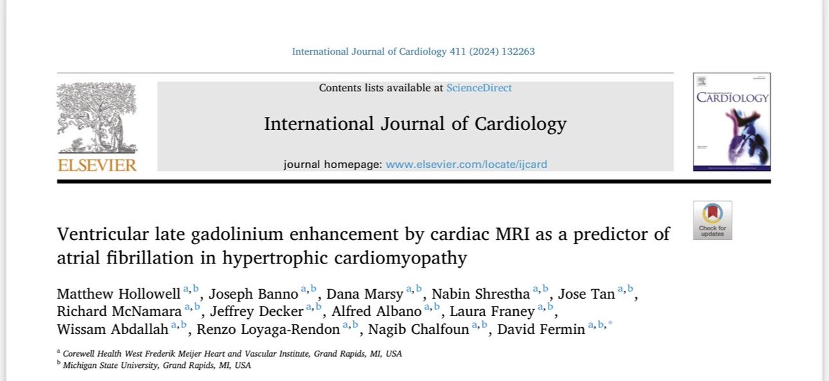 nagib chalfoun (@nagibchalfoun) on Twitter photo Important implications from our research group that Ventricular Scar burden >15% is predictive of increased AF in patients with HCM. <a href="/FM_HVI/">Frederik Meijer Heart & Vascular Institute</a> <a href="/DavidFerminMD/">David Fermin, MD</a> <a href="/chaz_hong/">Chaz Hong MD PhD 🇺🇸</a><a href="/drsjdan/">Sanjay Dandamudi</a> <a href="/AndreGauri/">Andre Gauri MD</a><a href="/wohnsmd/">David Wohns</a><a href="/davidmcnam/">David McNamara</a><a href="/RenzoLoyaga/">Renzo Loyaga-Rendon</a> Important implications from our research group that Ventricular Scar burden >15% is predictive of increased AF in patients with HCM. <a href="/FM_HVI/">Frederik Meijer Heart & Vascular Institute</a> <a href="/DavidFerminMD/">David Fermin, MD</a> <a href="/chaz_hong/">Chaz Hong MD PhD 🇺🇸</a><a href="/drsjdan/">Sanjay Dandamudi</a> <a href="/AndreGauri/">Andre Gauri MD</a><a href="/wohnsmd/">David Wohns</a><a href="/davidmcnam/">David McNamara</a><a href="/RenzoLoyaga/">Renzo Loyaga-Rendon</a>