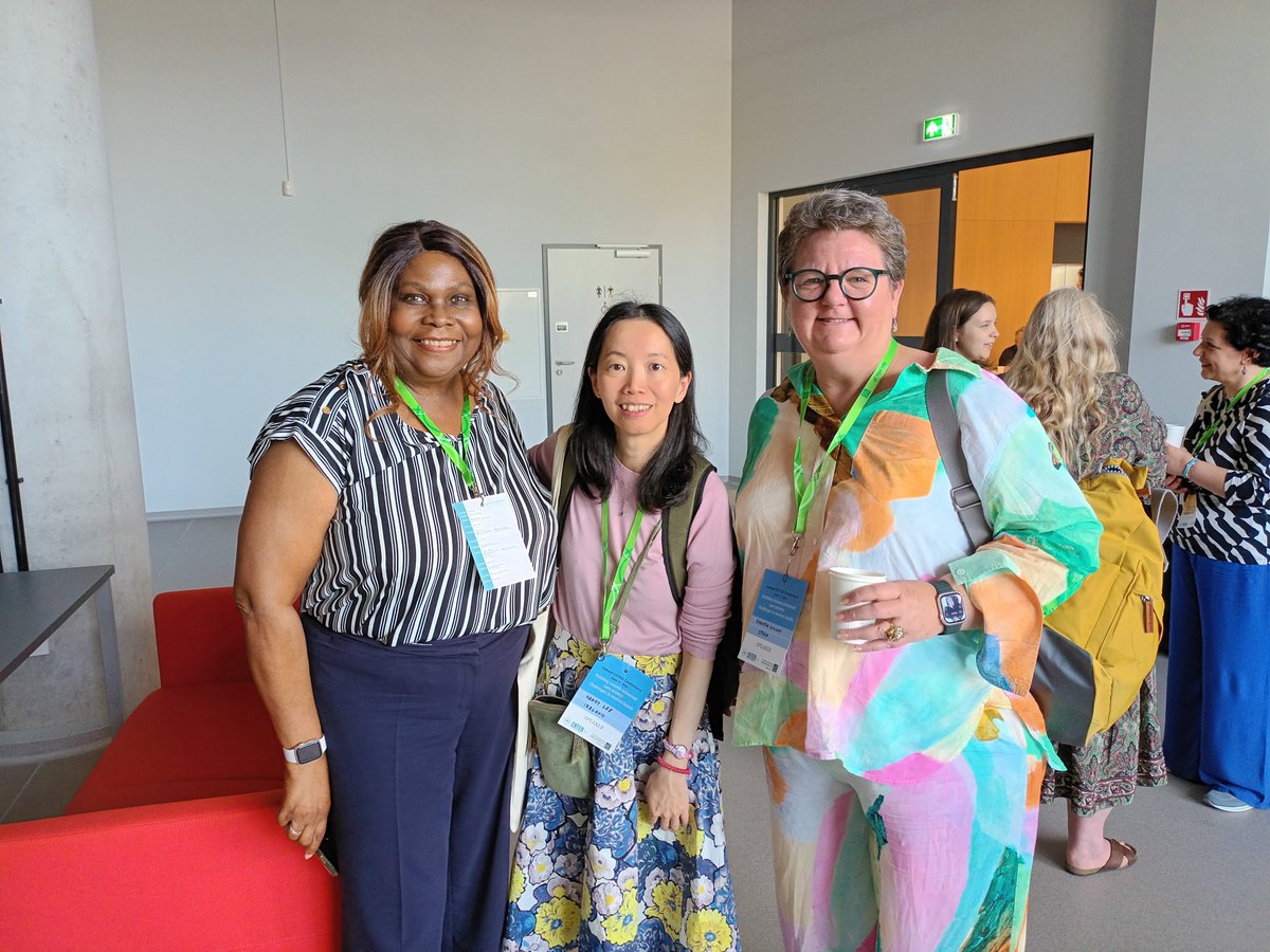 mltcd's tweet photo. So wonderful to meet with Prof 
@RhondaWilsonMHN
&amp; Mercathea Hughes (of Resilience Academy) at the #ENTER2024 Conference today. Such an honour to learn from you re: indigenous/racial trauma &amp; resilience. Sincere thanks for your kind encouragement on my authoritarian trauma paper. https://t.co/r3aYjRu1yT