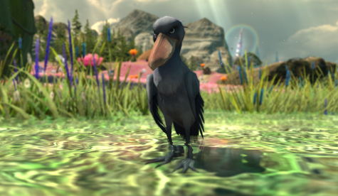 FFXIVXD's tweet photo. During its development on Elpis, the shoebill was named the abyssus. This was due to its ability to "stare into the abyss". No one knew who designed it or why it had no reaction to external stimuli. https://t.co/XI6Nt31xcW