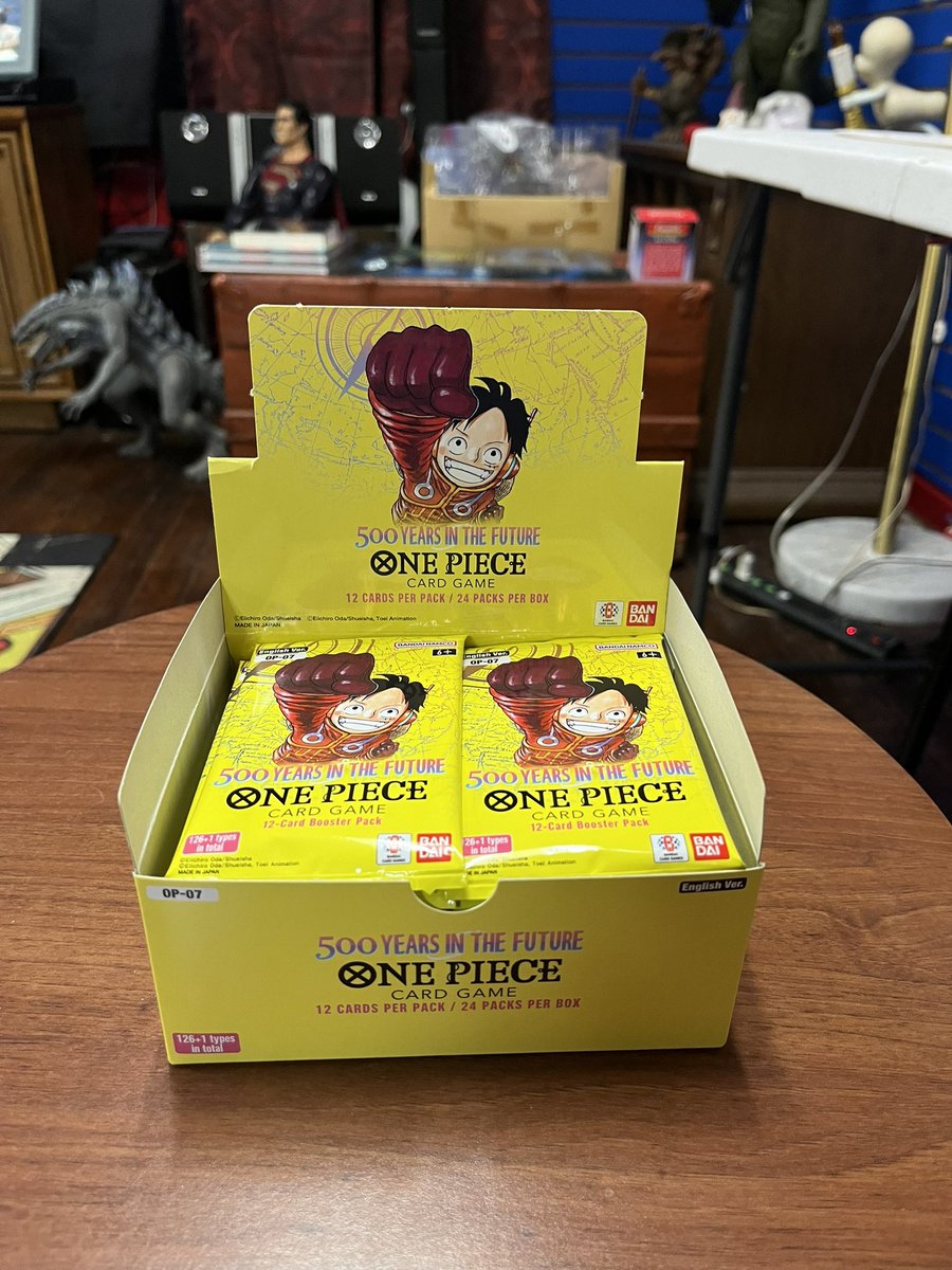 I was Only Able to get 1 Box because of the Scarcity of One-Piece! I will take what I can get! Come and get em! “Cosmic Comics, Games &amp; Collectibles” 132 W Main, Belleville, IL 618-416-3115 <a href="/everyone/">Everyone</a> <a href="/followers/">はうはう</a> #onepiece #onepiecetcg