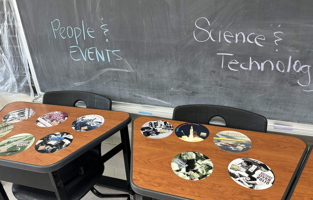 BarbRickerCov's tweet photo. Teaching 4th grade Launch through the Decades.  This week all about the 1950s. #d123 https://t.co/tcOUon5AhH