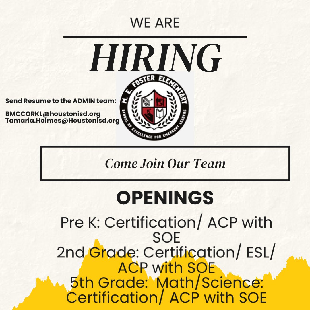 FosterESHISD tweet media