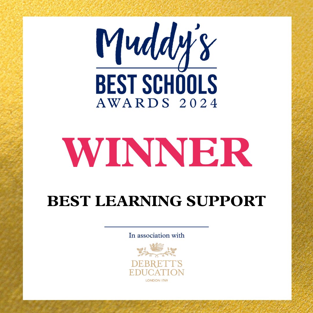OswestrySchool's tweet photo. Oswestry School is the WINNER of the Best Learning Support category in the 2024 Muddy Stilettos Best Schools Awards! We are thrilled with this recognition for the wonderful work our learning support team do.
#FindYourForte #thisisoswestry #bestschoolaward #muddyschoolsawards https://t.co/qQCqEiDe9e