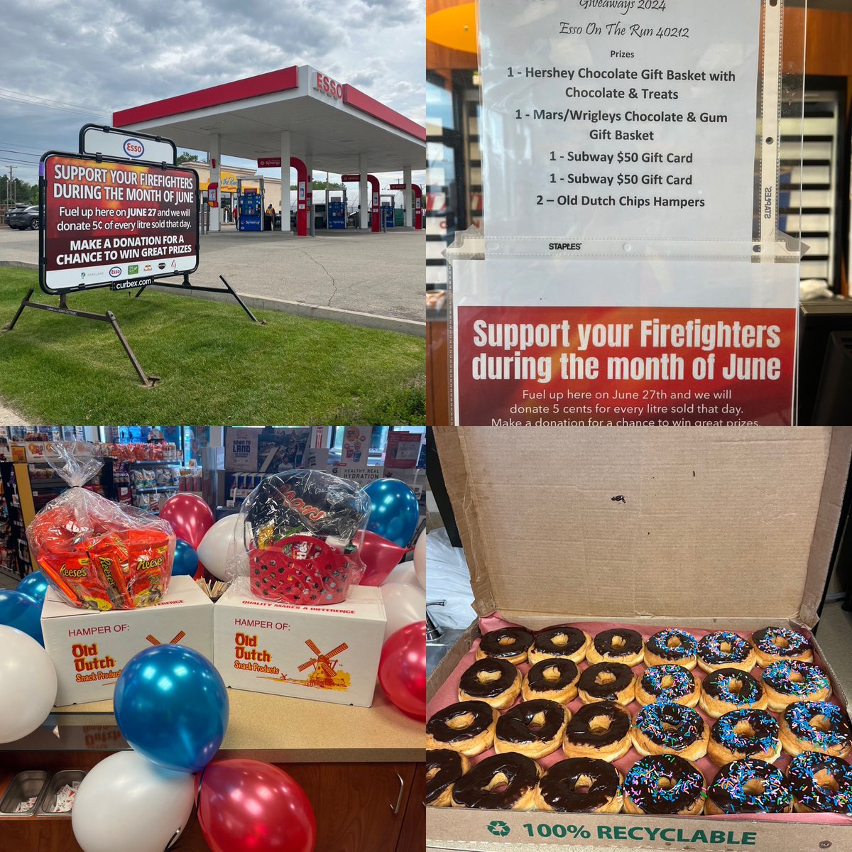 Come down to the Esso at 814 22nd street W in Saskatoon today! Fill up with fuel &amp; support <a href="/SPFFPA/">SPFFPA</a> Burn Fund, plus get entered in the draw with a donation and donuts are complimentary all day!! #yxe #iaff #burnfund #saskatooning 🚒