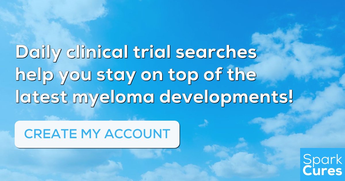 Let us do the heavy lifting for you. Add trials and treatment centers to your list of favorites in your profile and we'll send you alerts to keep you informed of any new updates that are made. Create your account today: buff.ly/3xHgqHk #myeloma #clinicaltrial #mmsm