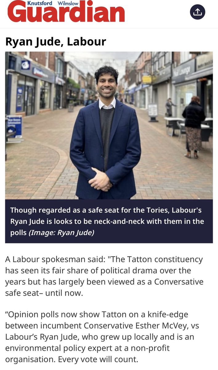 13sarahmurphy's tweet photo. Led By Donkeys won’t be making videos like this about @RyanJudeGreen if we (Tatton) vote for him to be our MP.
We won’t be treated with contempt like this.

We have a real chance to sweep this away on 4th July.
It’s Ryan or it’s Esther.
Please let’s choose Ryan. https://t.co/pvqMt5EU8f
