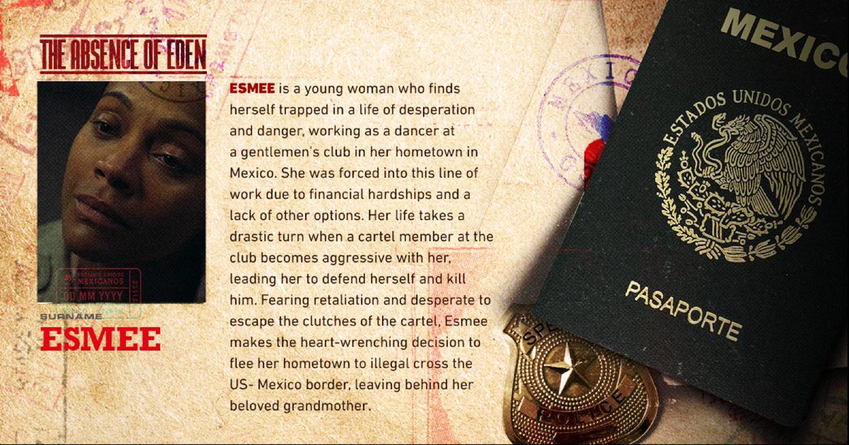The Absence Of Eden - Starring Zoe Saldaña, Garrett Hedlund, Adria Arjona - IN CINEMAS 27 JUNE  IN KSA &amp; OMAN    
3 JULY IN EGYPT  
4 JULY IN UAE, QATAR, BAHRAIN  

Executive Producer - Martin Scorsese 
Directed By: Marco Perego