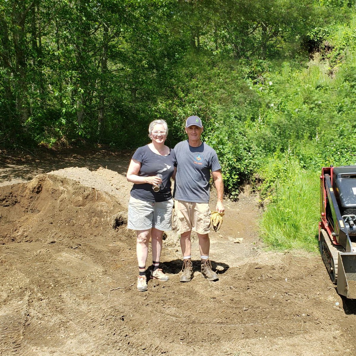 HKPArchitects's tweet photo. HKP’s second volunteer outing with Skagit Trail Builders was a memorable sunny day at the SWIFT Center helping to build a new trail in the meadow. The day was made even more special for Becca and Julie working with Paul Klein, one of HKP's firm founder Henry Klein's sons!  #HKP https://t.co/o0UQckugMl