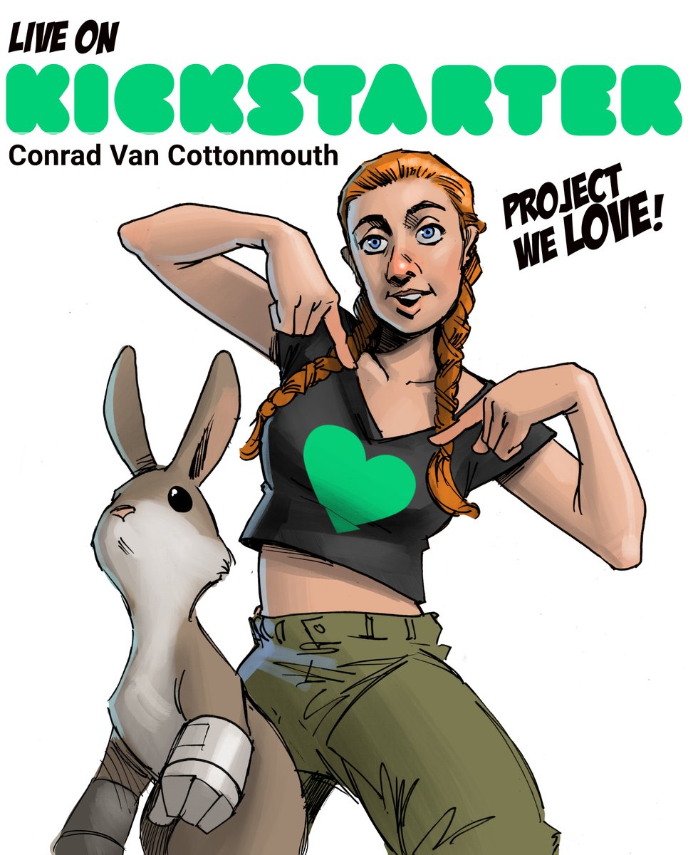 conradvancotton's tweet photo. Our project is live! Within hours Conrad got the coveted "project we love". Have a look: https://t.co/3Bgq7zxreU #comicbookart #comicbook #Kickstarter #kickstarted #comicartist #comicartist https://t.co/HGozhkMbRp
